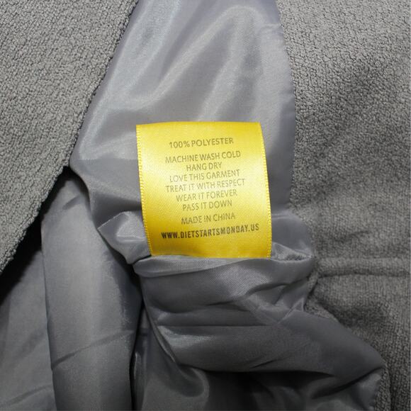 NEW DietStartsMonday_ (M) Trucker ShortSleeve ButtonUp Utility Shirt Jacket Grey - Picture 13 of 15